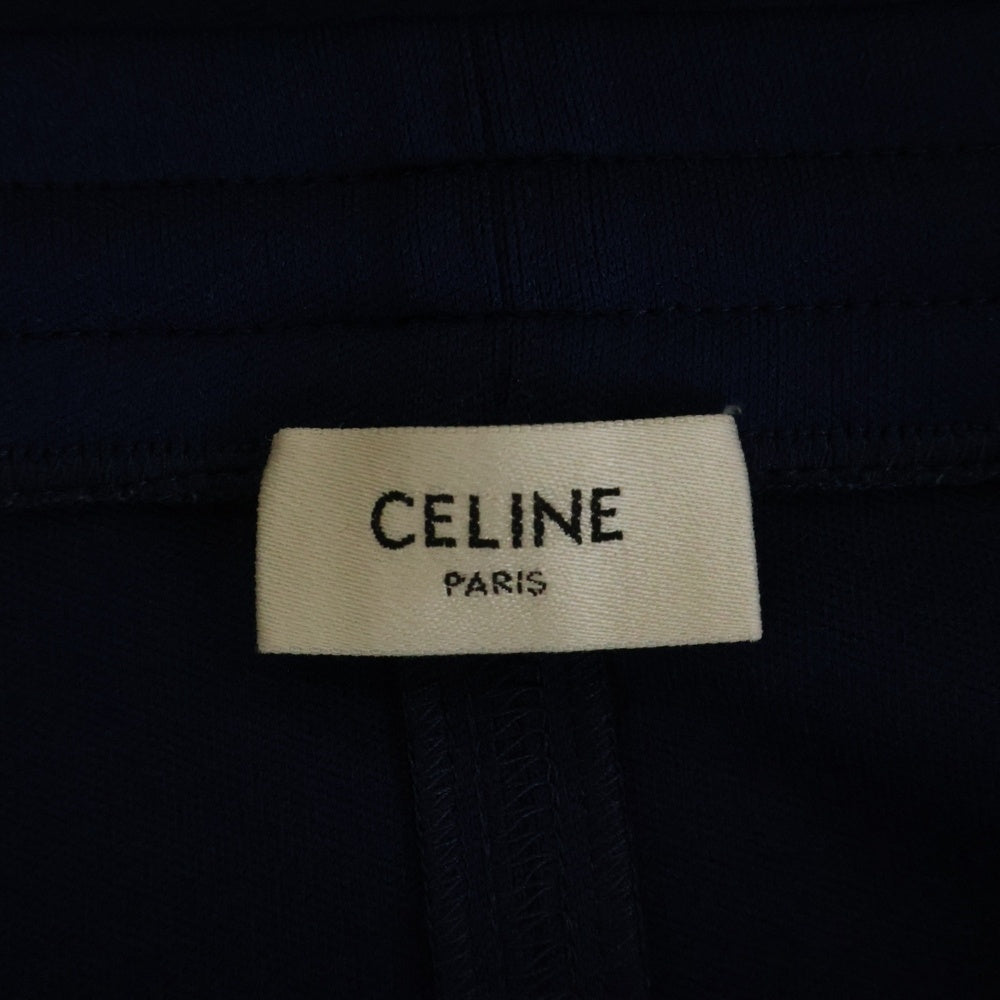 CELINE(セリーヌ) ロゴ刺繍 サイドラインスカート レディース ブルー 2Z1761210