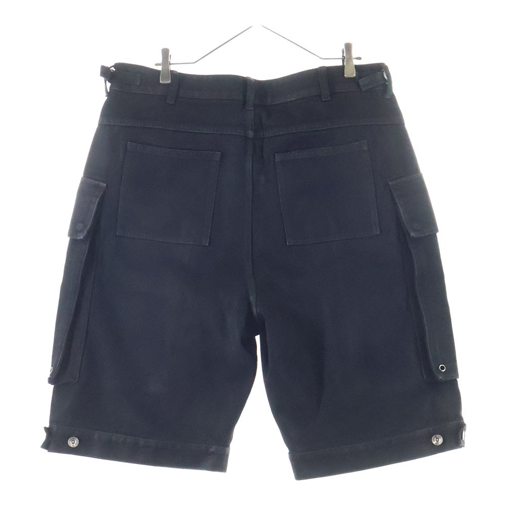 NO MASS PROD(ノーマスブロッド) 010GLM BAGGY DENIM SHORTS バギー デニムショーツ ハーフパンツ ブラック