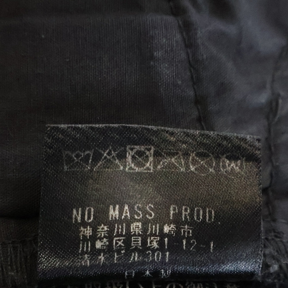 NO MASS PROD(ノーマスブロッド) 010GLM BAGGY DENIM SHORTS バギー デニムショーツ ハーフパンツ ブラック