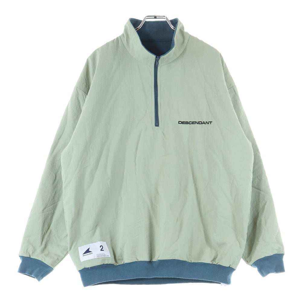 DESCENDANT(ディセンダント) TIDE HALFZIP FLEECE LS SHIRT タイド ハーフジップ フリース長袖ジャケット カーキ
