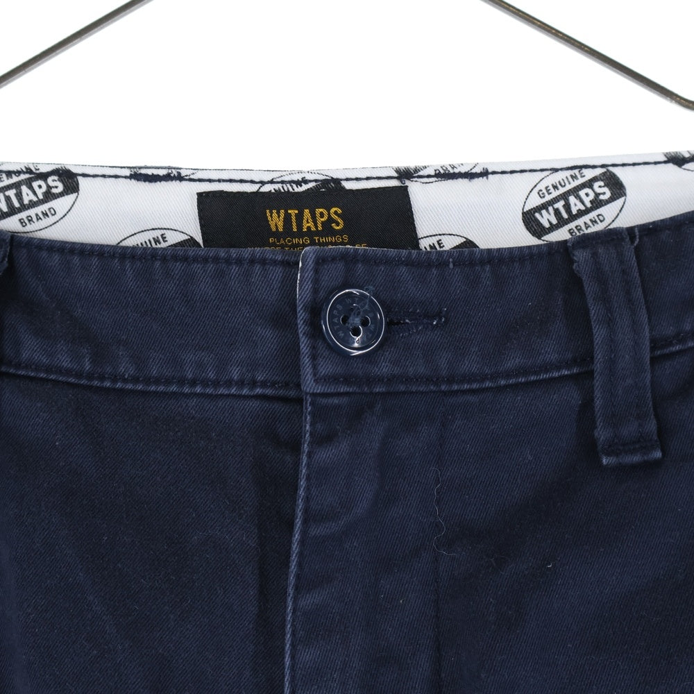 WTAPS(ダブルタップス) KHAKI SHORTS コットン カーキショーツ ハーフパンツ ネイビー 151LTDT-PTM05