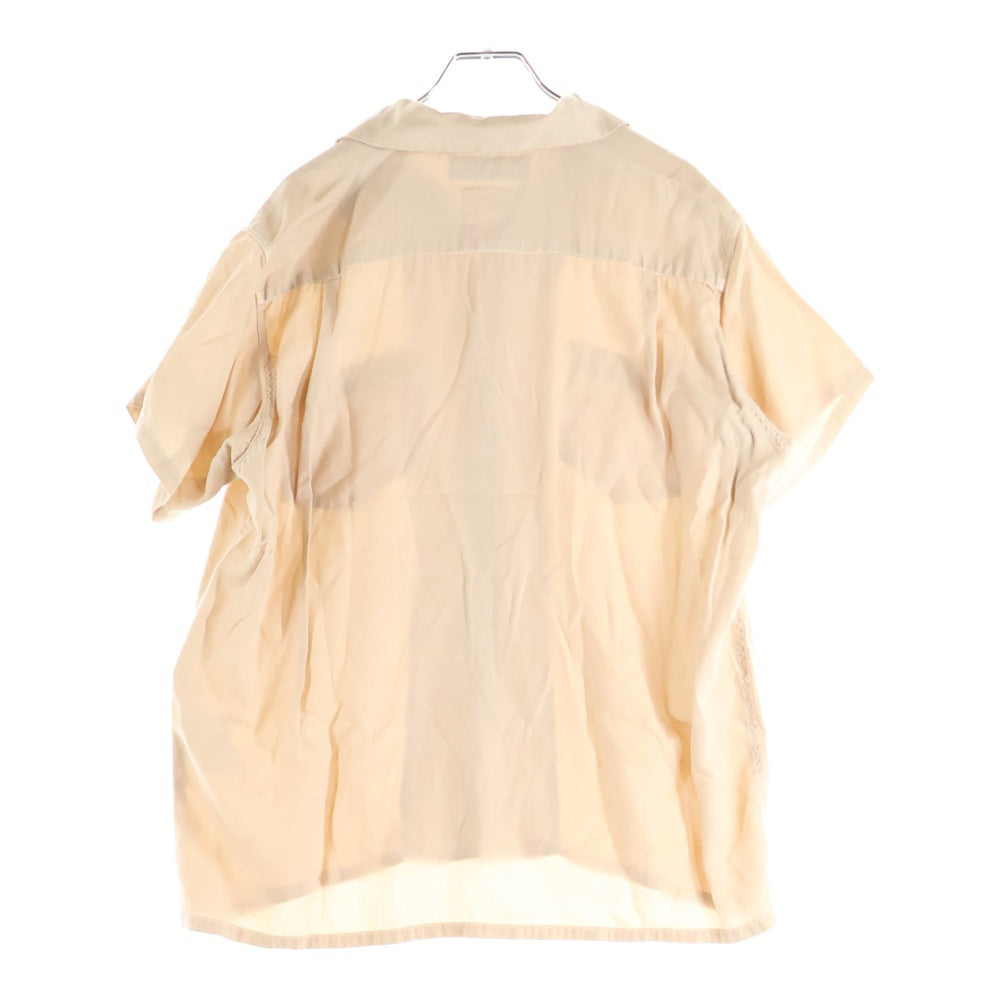 MADISONBLUE(マディソンブルー) BOWLING SHIRT OVER DYED オーバーダイ 半袖 ボーリングシャツ ベージュ MB171-5036