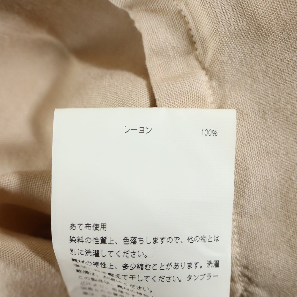 MADISONBLUE(マディソンブルー) BOWLING SHIRT OVER DYED オーバーダイ 半袖 ボーリングシャツ ベージュ MB171-5036