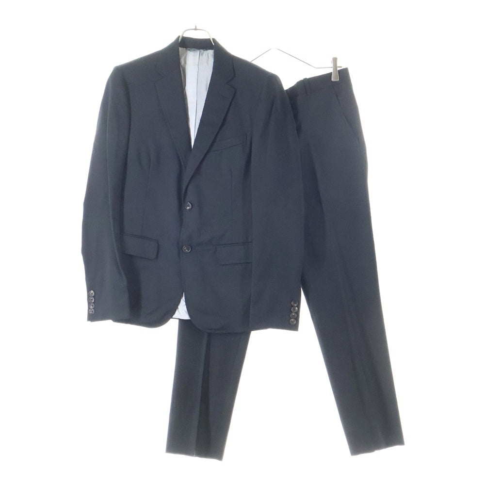 BAND OF OUTSIDERS(バンドオブアウトサイダーズ) ウール 2B シングルテーラードジャケット センタープレス スラックスパンツ セットアップ ブラック BO6D026/BO3M025