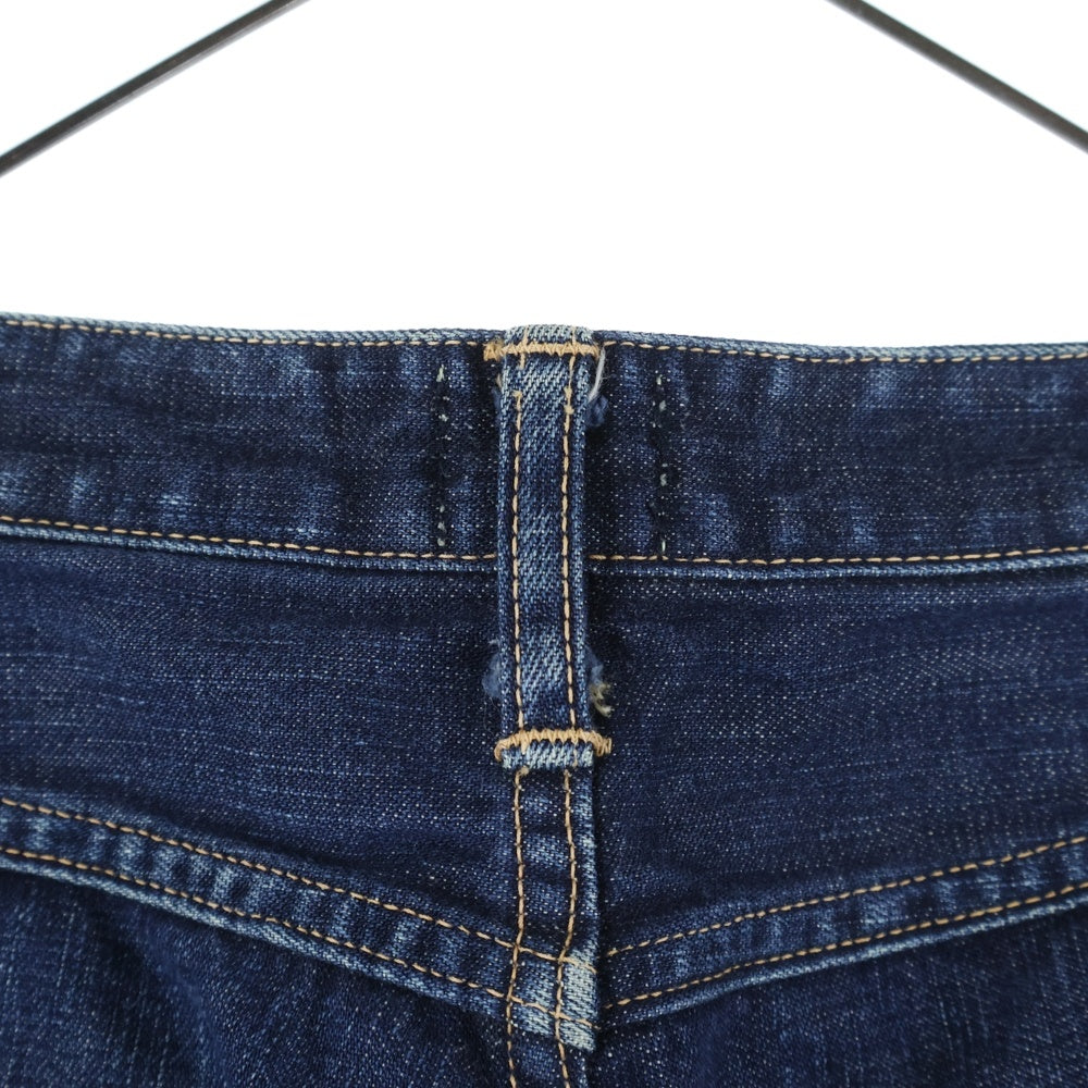 A BATHING APE(アベイシングエイプ) バックポケットエイプヘッドプリント ジップフライデニムパンツ インディゴ