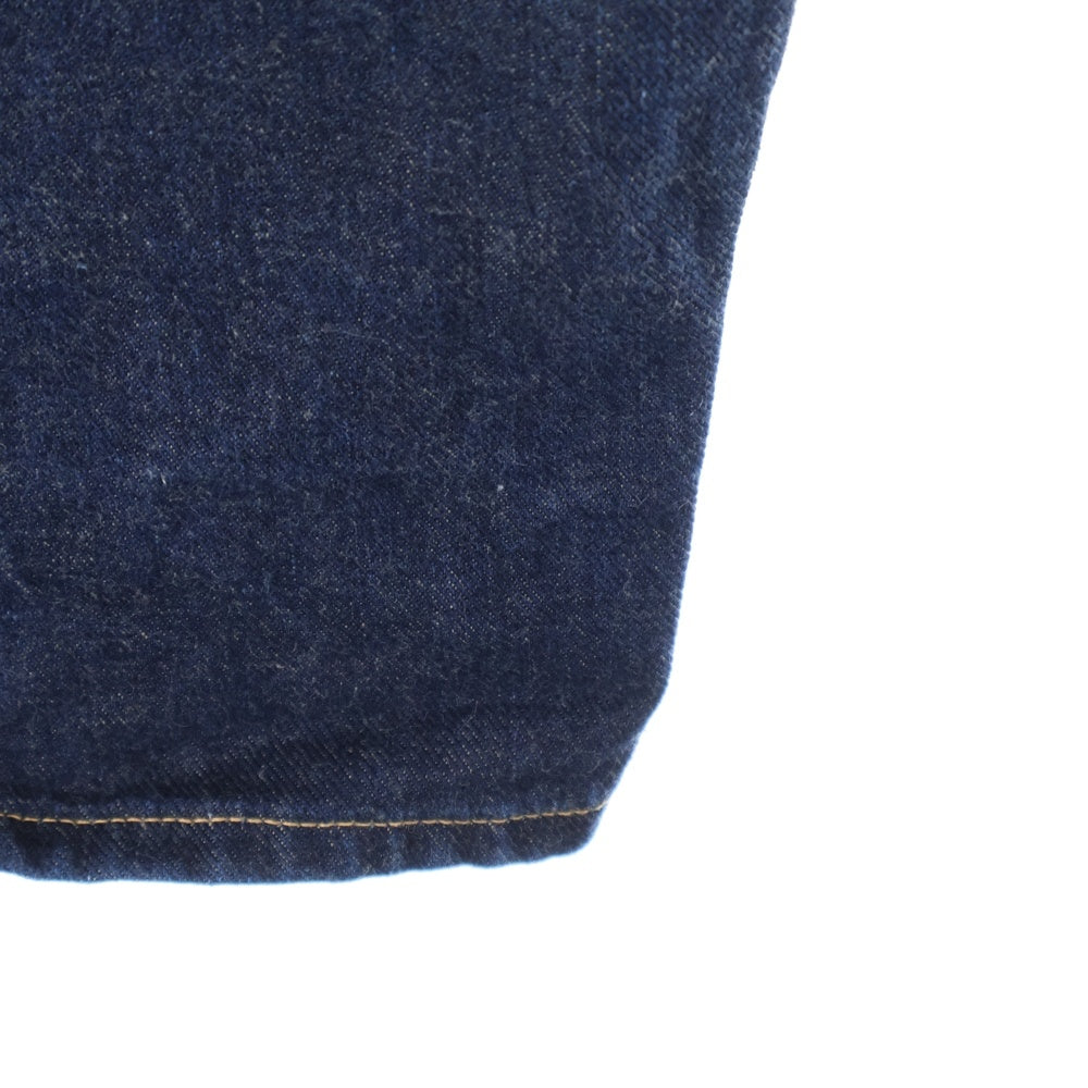 A BATHING APE(アベイシングエイプ) バックポケットカモ柄エイプヘッドプリント ジップフライデニムパンツ インディゴ