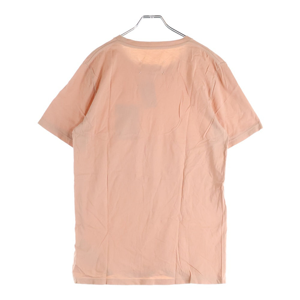 Maison Margiela 10(メゾン マルジェラ) 18SS STEREO TYPE ステレオ タイプ 胸ロゴデザイン クルーネック カットソー Tシャツ ピンク S50GC0499