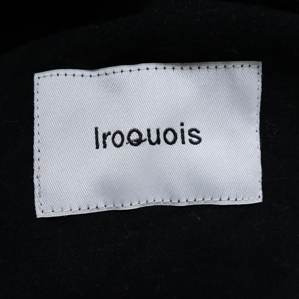 iroquois(イロコイ) 裾ジップ イージーパンツ ブラック