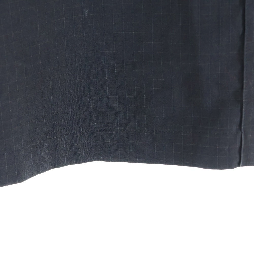 AURALEE(オーラリー) 21SS WASHED FINX RIPSTOP CHAMBRAY HALF SLEEVED SHIRTS リップストップ シャンブレー 半袖シャツ ブラック A21SS02FL