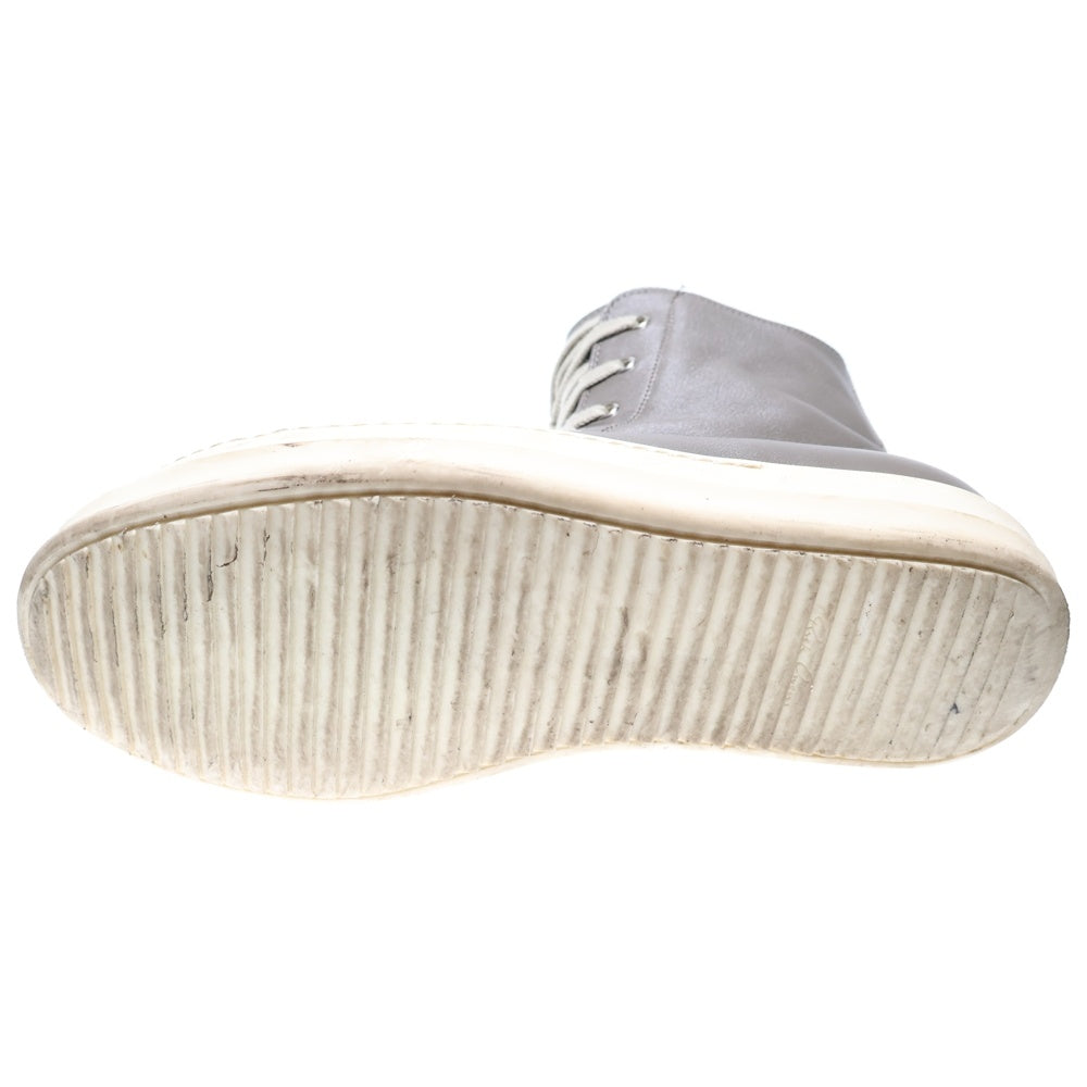 Rick Owens(リックオウエンス) RAMONES ラモーンズ サイドジップ ハイカットスニーカー グレー