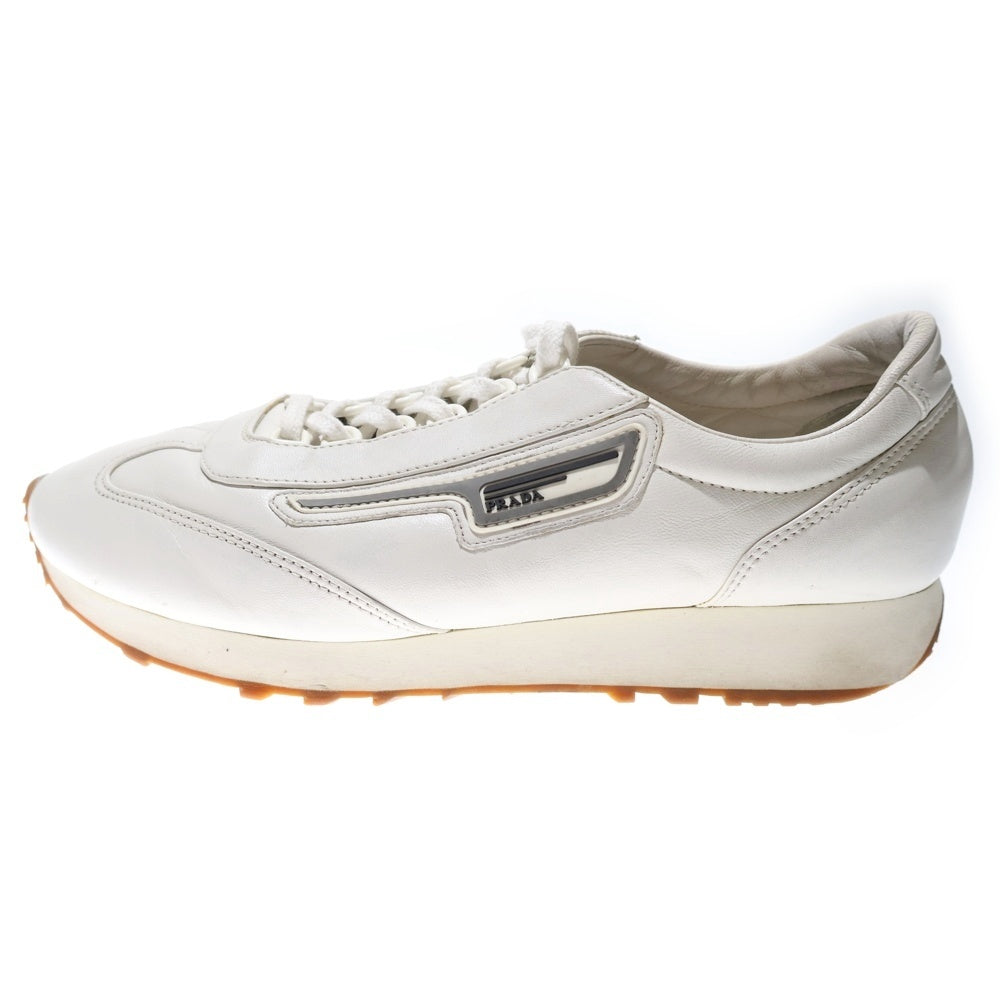 PRADA(プラダ) レザー ローカットスニーカー ホワイト 2EG286