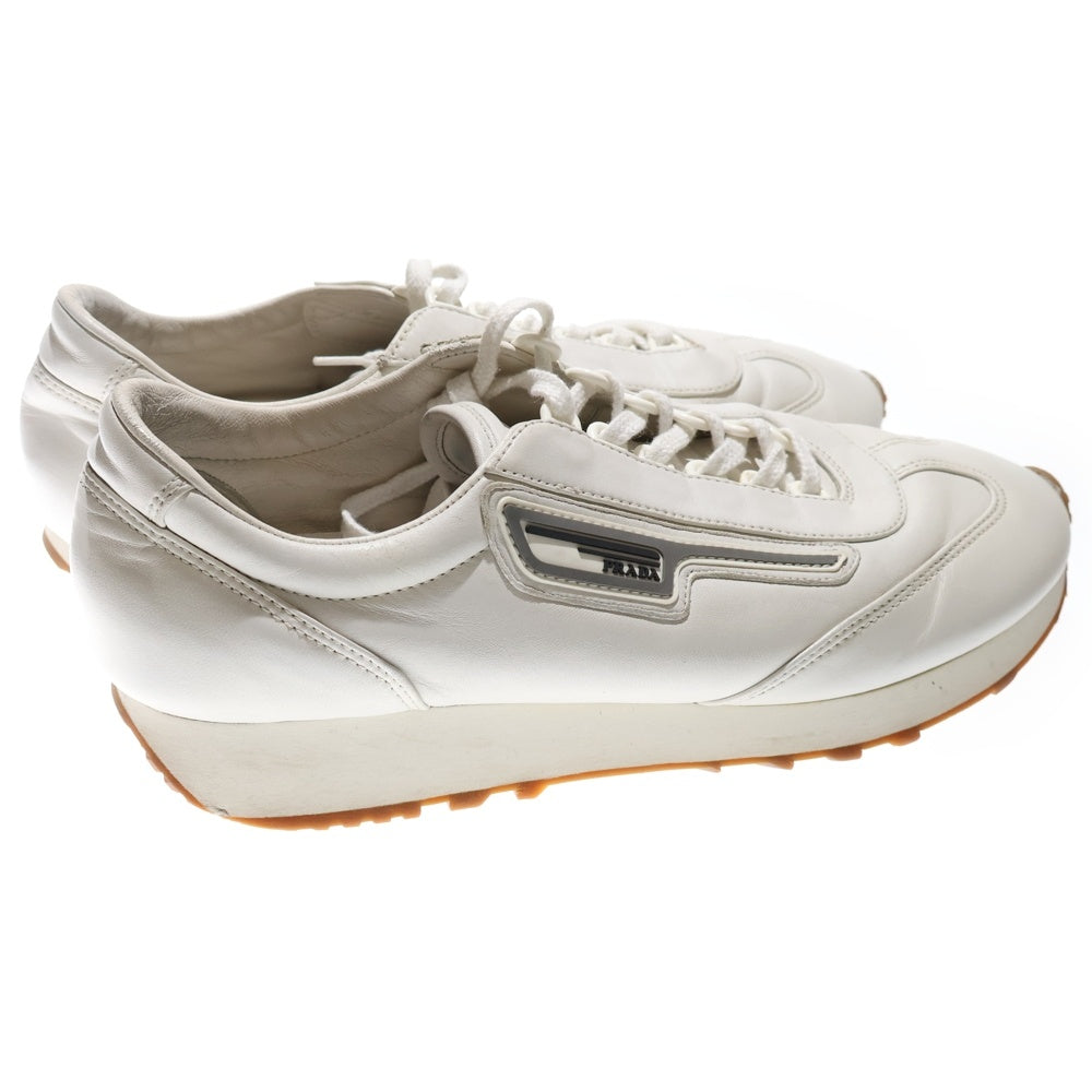 PRADA(プラダ) レザー ローカットスニーカー ホワイト 2EG286