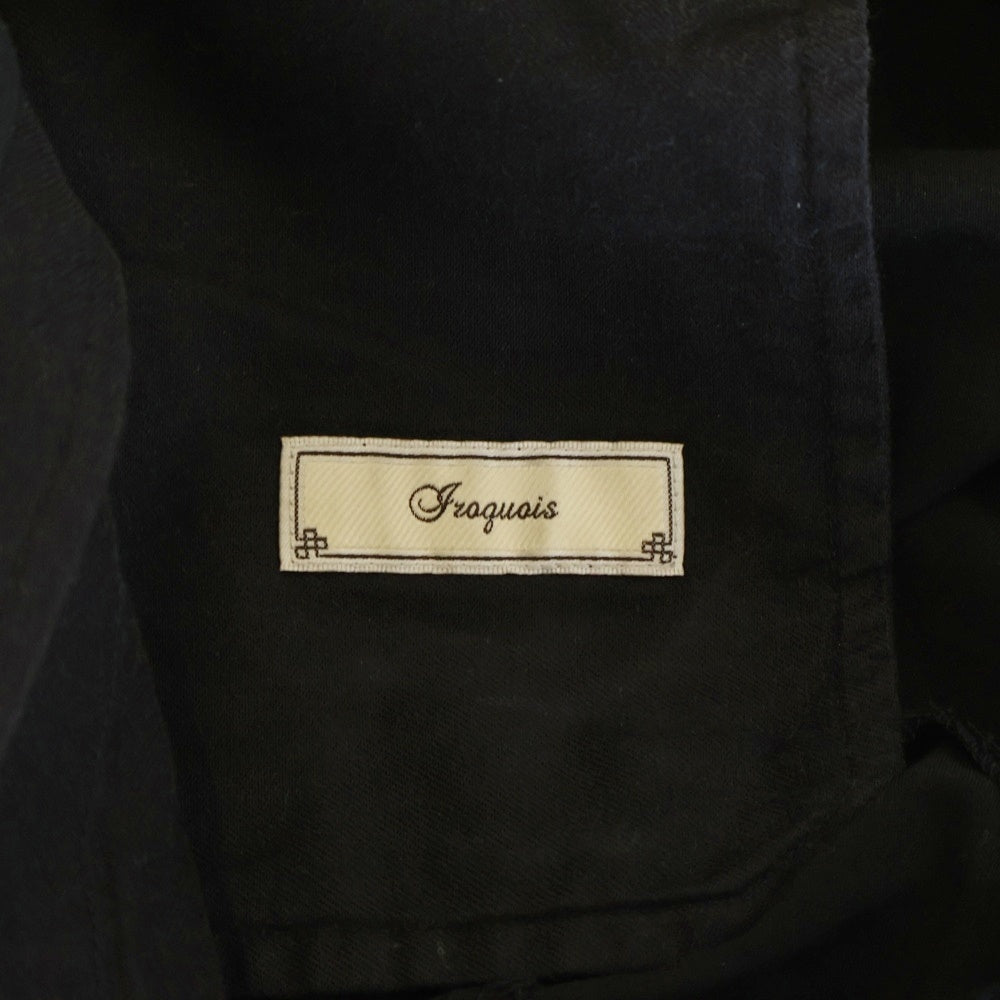 iroquois(イロコイ) ROICA CODEPIQUE PT プリーツ イージー パンツ ブラック