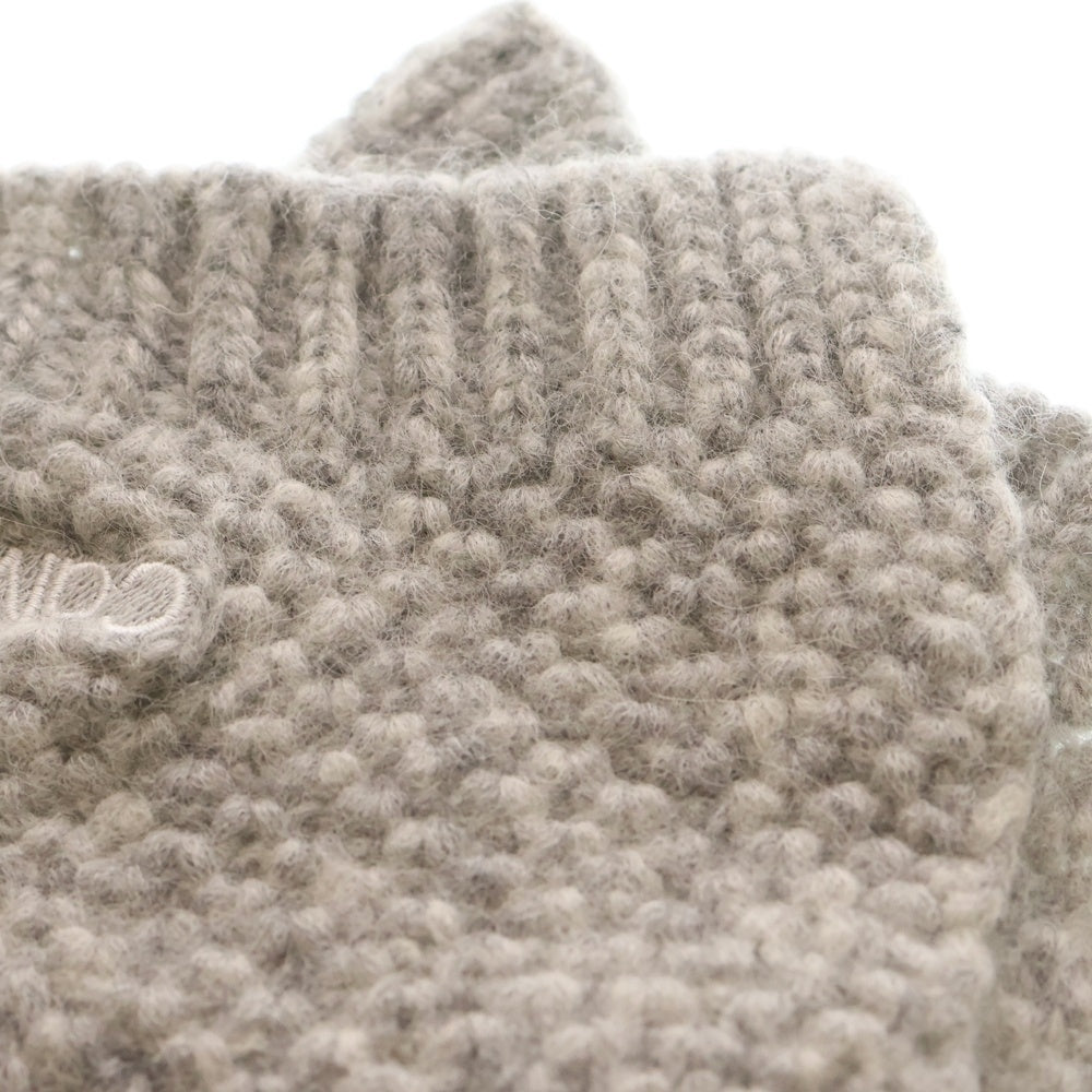 Calvin Klein(カルバンクライン) ロゴ刺繍 アルパカウール混スカーフ ストール グレー K60K609937 レディース