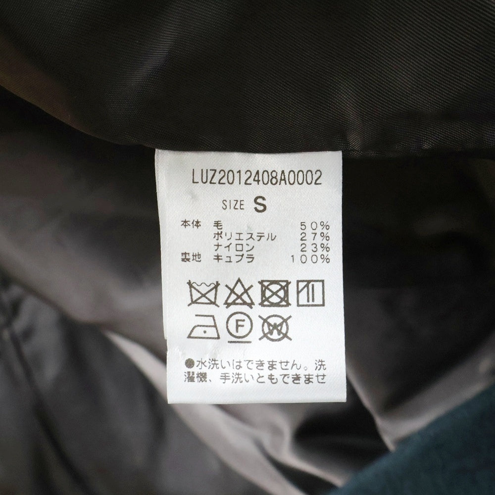 Lui's(ルイス) ウール混 ロングコート グリーン LUZ2012408A0002