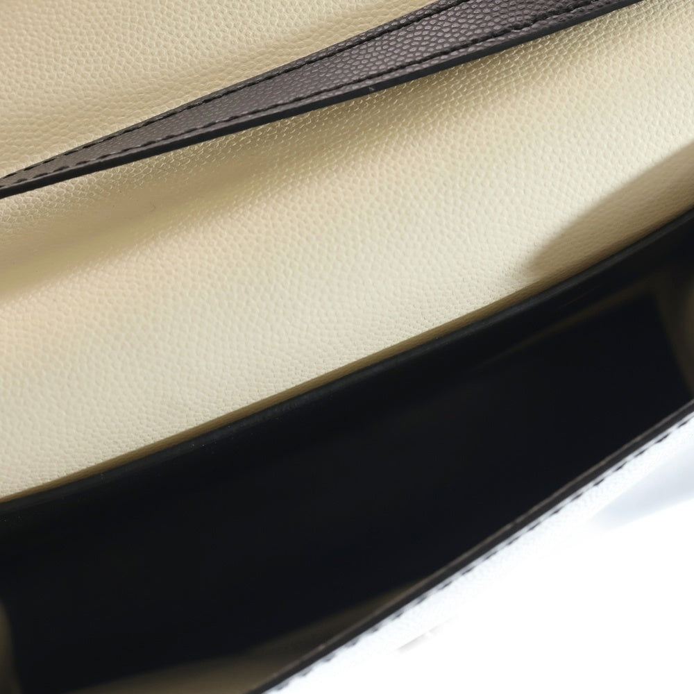 Lui's(ルイス) スプリットレザー フラップショルダーバッグ ブラック レディース