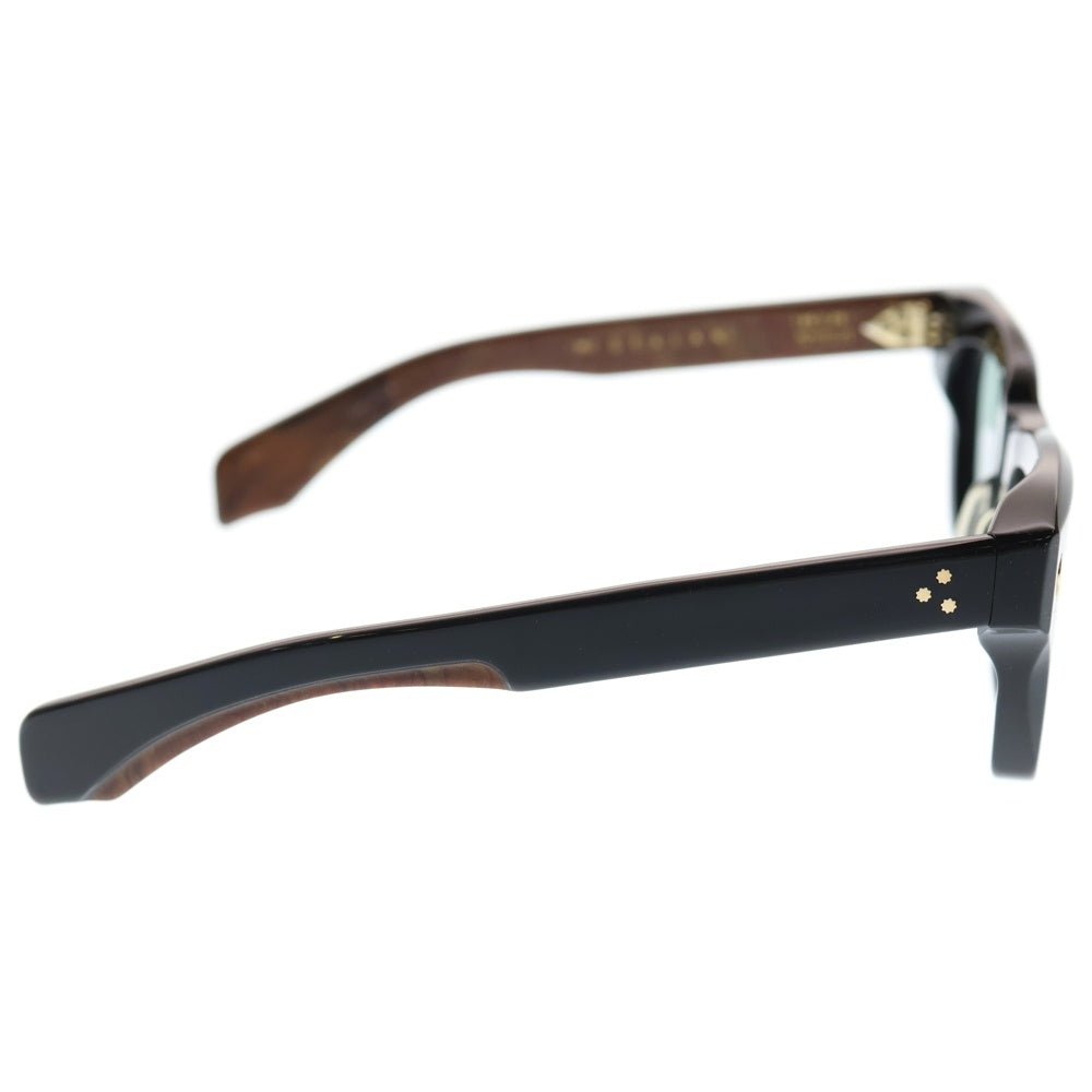 JACQUES MARIE MAGE(ジャック マリー マージュ) DEALAN ディラン ウェリントンフレーム ブライアーウッド調 サングラス アイウェア メガネ 眼鏡 ブラック/ブラウン 47/500 JMMDE10A