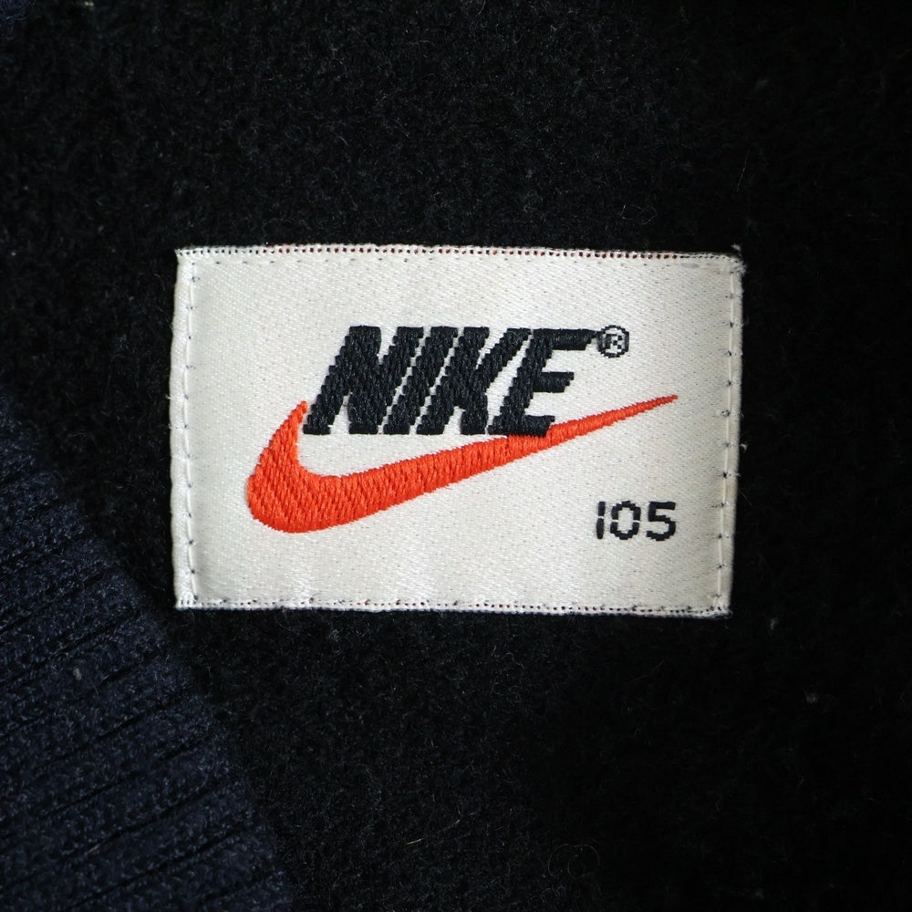 NIKE(ナイキ) VINTAGE JORDAN ヴィンテージ ジョーダン レザー切り替え ウール バーシティジャケット ブラック/レッド SK-K51
