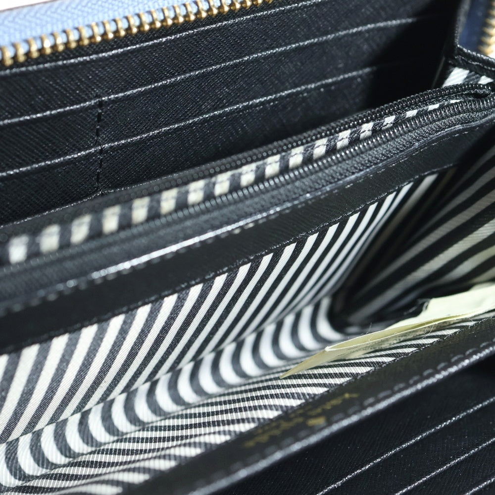 Kate Spade(ケイトスペード) バイカラー ラウンドジップ ロングウォレット 長財布 ブルー/ブラック