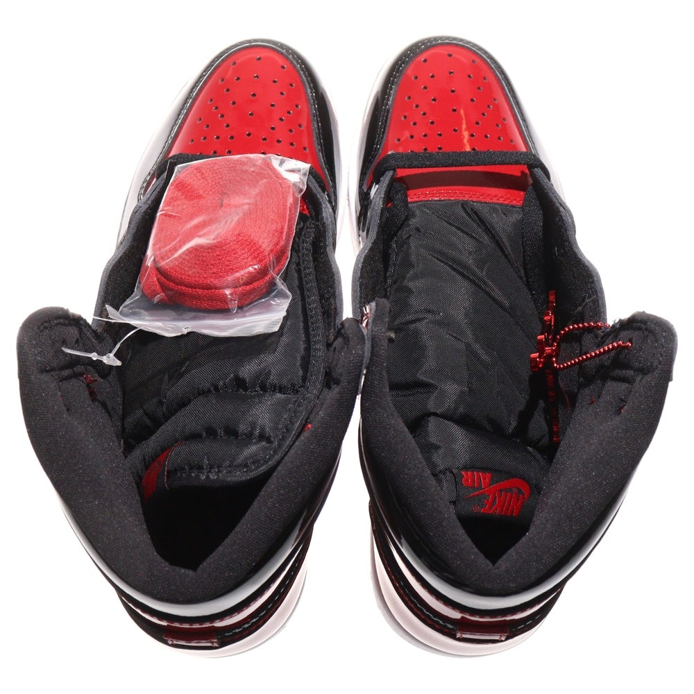 NIKE(ナイキ) AIR JORDAN 1 RETRO HIGH OG BRED PATENT エアジョーダン