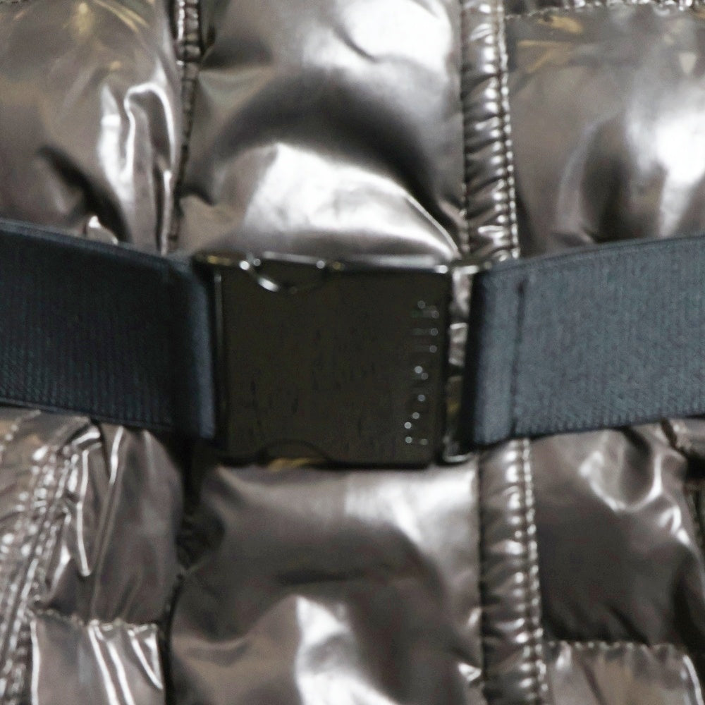 MONCLER(モンクレール) ファー フディー ダウン コート ジャケット ダークグレー レディース