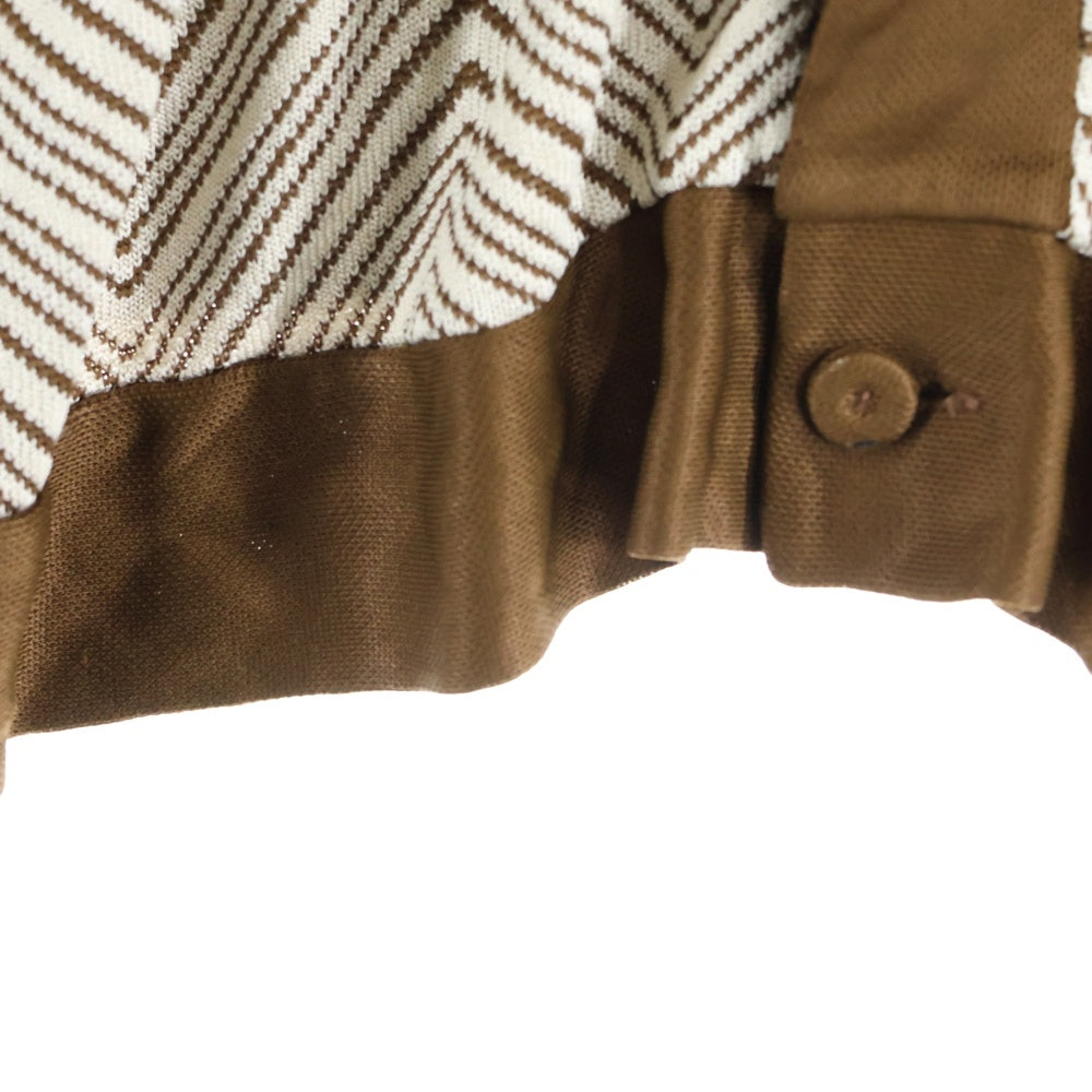 VINTAGE(ヴィンテージ) 70-80S LE CHEVRON ヴィンテージ 長袖 ニットカーディガン ブラウン