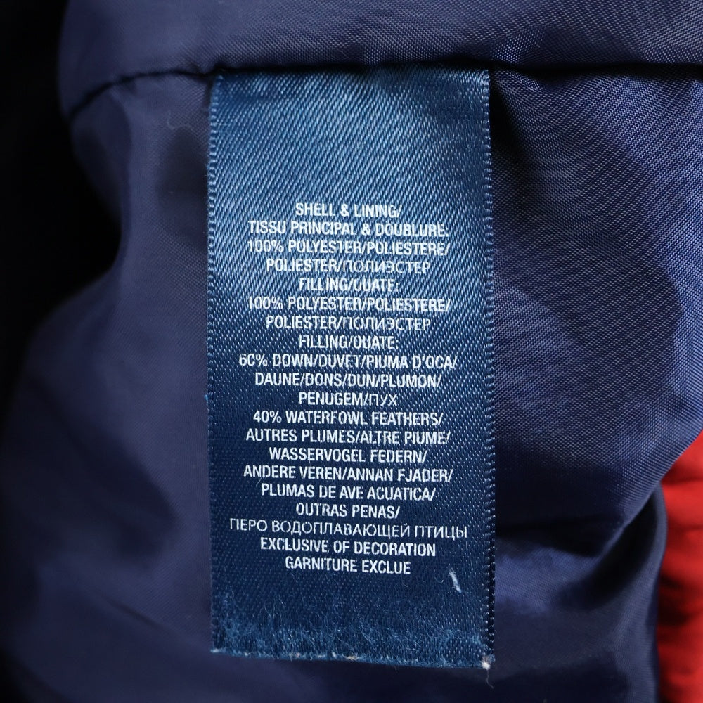 LAUREN RALPH LAUREN(ローレンラルフローレン) ロゴエンブロイダリー フーデッド ダウンジャケット レッド 323183531