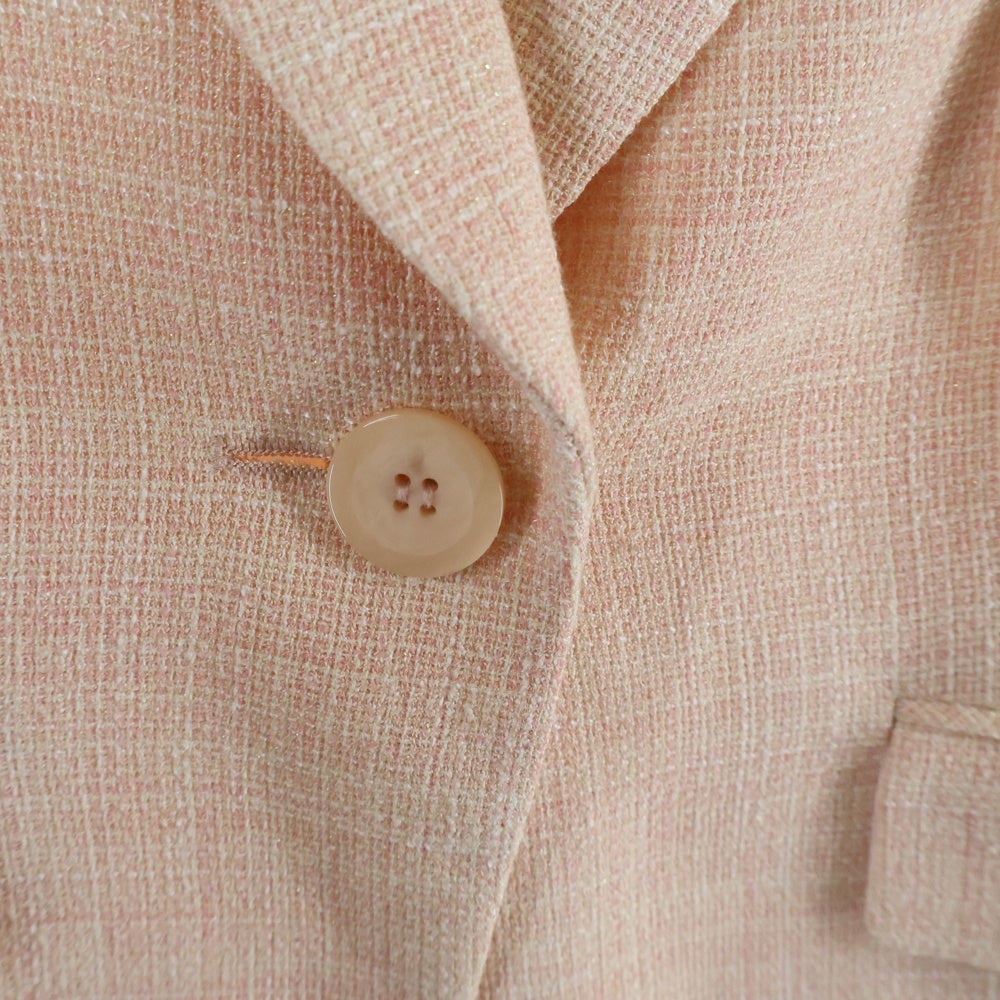 NO BRAND(ノーブランド) COCCOLUSSI（ココラッシー）レース装飾 チェック柄 3ピース セットアップ レディース ピンク