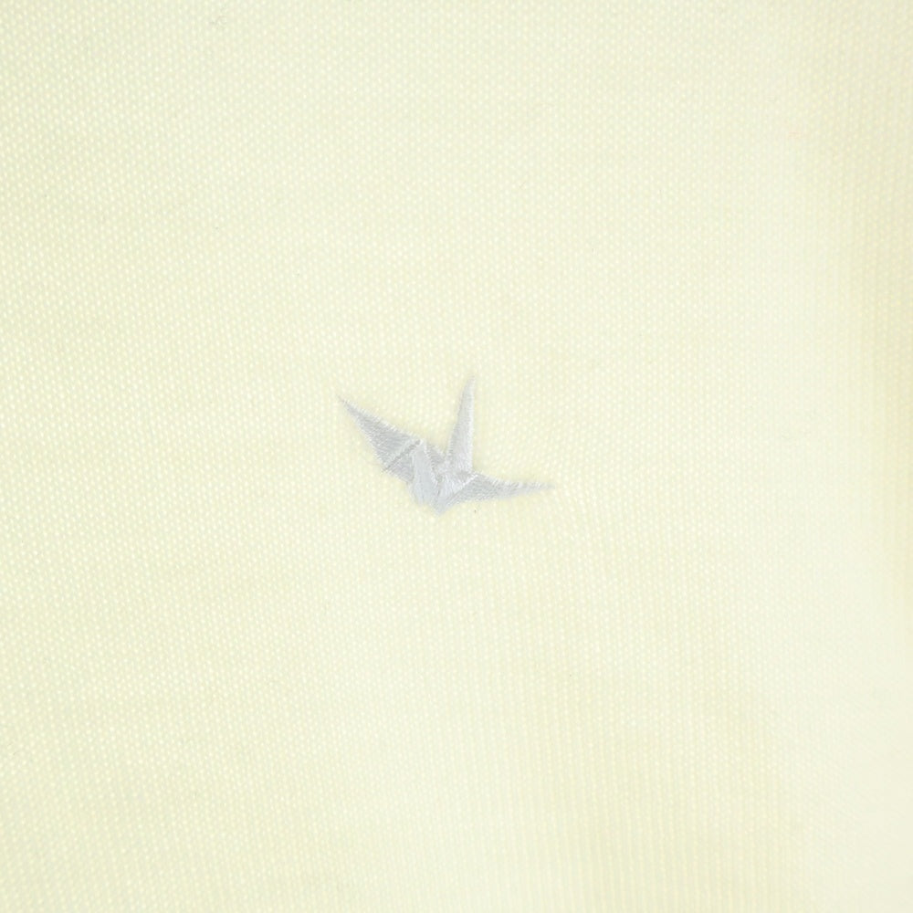 1 PIU 1 UGUALE 3(ウノピゥウノウグァーレトレ) CREW KNIT フロント刺繍 クルーネックニットセーター ホワイト MRK280 WOL167