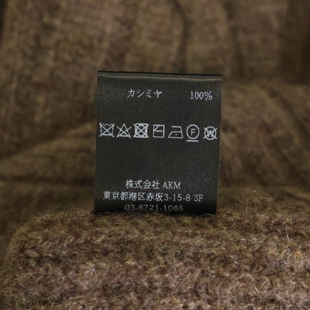 1 PIU 1 UGUALE 3(ウノピゥウノウグァーレトレ) BIG TURTLE ビッグ タートルネックニットセーター ブラウン MRK257 CAS033