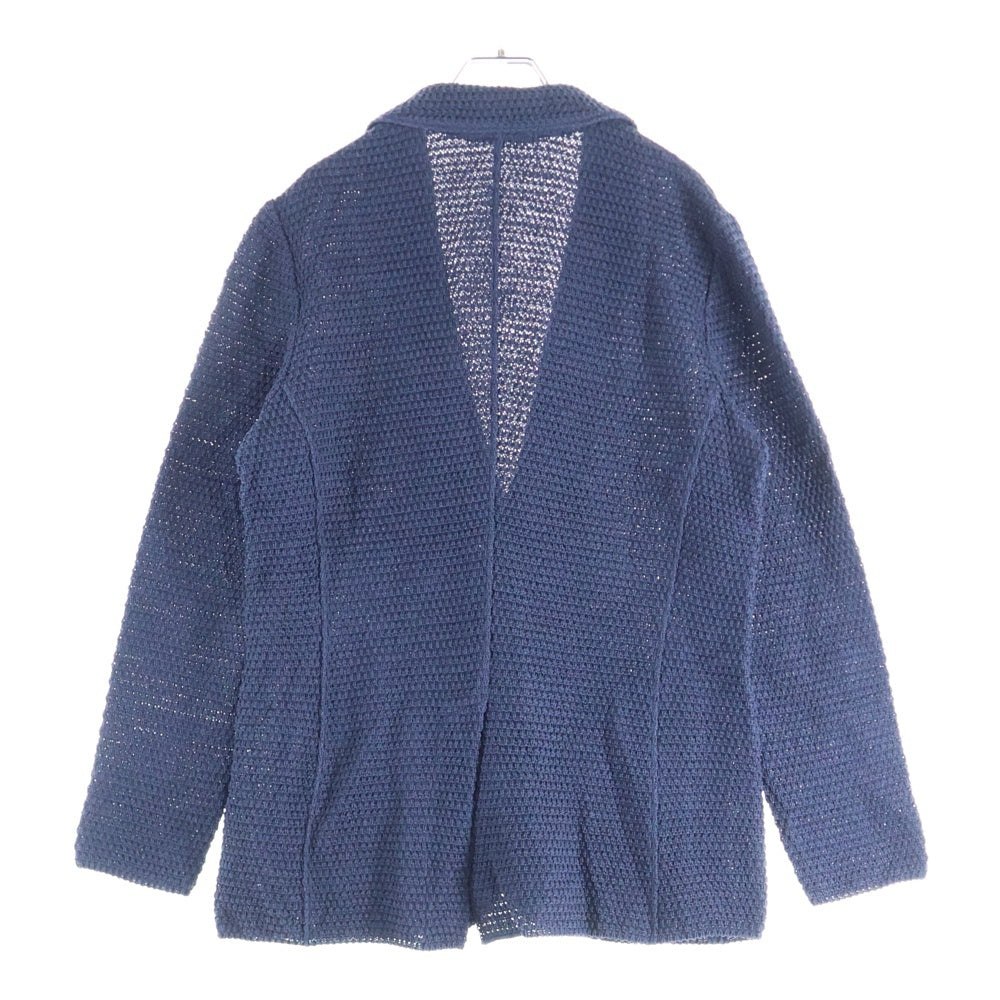 1 PIU 1 UGUALE 3(ウノピゥウノウグァーレトレ) 24SS LUIGI QUINTET ルイージ クインテット コットンシングルテーラードジャケット ネイビー MRK263 COT400