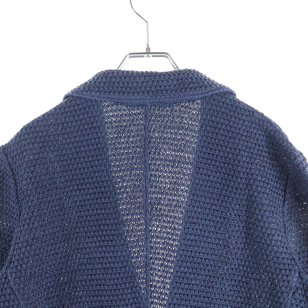 1 PIU 1 UGUALE 3(ウノピゥウノウグァーレトレ) 24SS LUIGI QUINTET ルイージ クインテット コットンシングルテーラードジャケット ネイビー MRK263 COT400