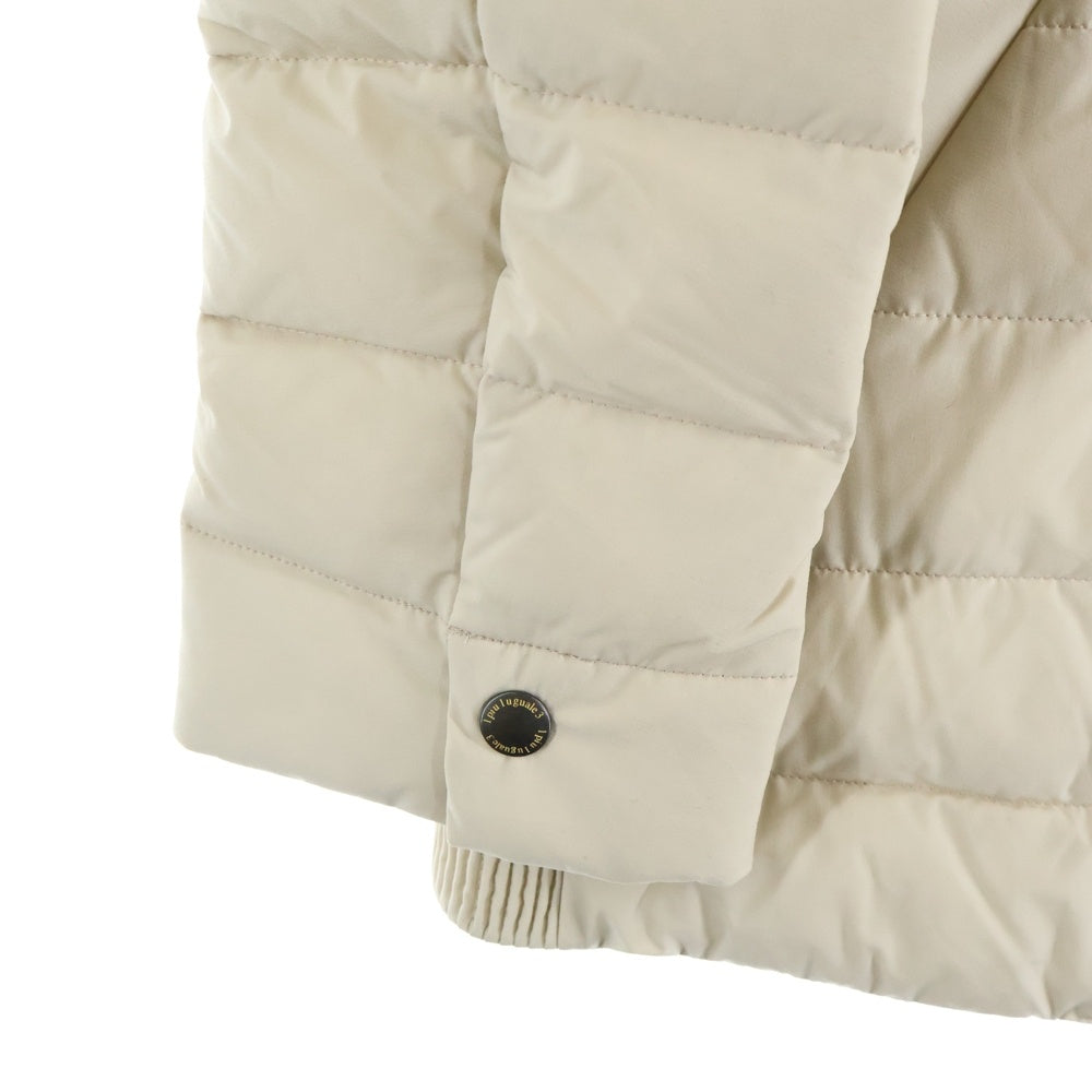 1 PIU 1 UGUALE 3(ウノピゥウノウグァーレトレ) 4WAY RIB ZIP JKT DOWN フォーウェイ リブ ジップアップダウンジャケット アイボリー MRB685 NYU105