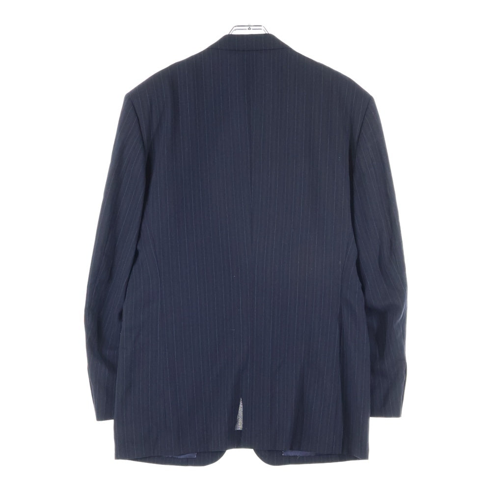 Paul Smith(ポールスミス) ストライプ セットアップ スーツ 3B テーラードジャケット 1タック テーパードパンツ ネイビー