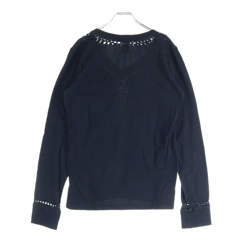 ナンバーナイン カットソー／ジョージ期 02AW 2 ロンT Tシャツ NUMBER (N)INE(ナンバーナイン) 02AW ジョージ期 編み込みデザイン