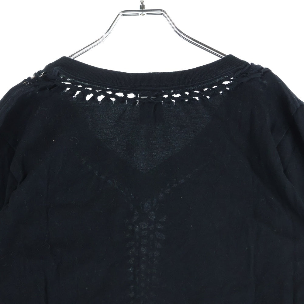 名作　number (n)ine 02aw ジョージ期　編み込みカットソー NUMBER(N)INE ナンバーナイン 02AW ジョージ期 編み込みニット 切替