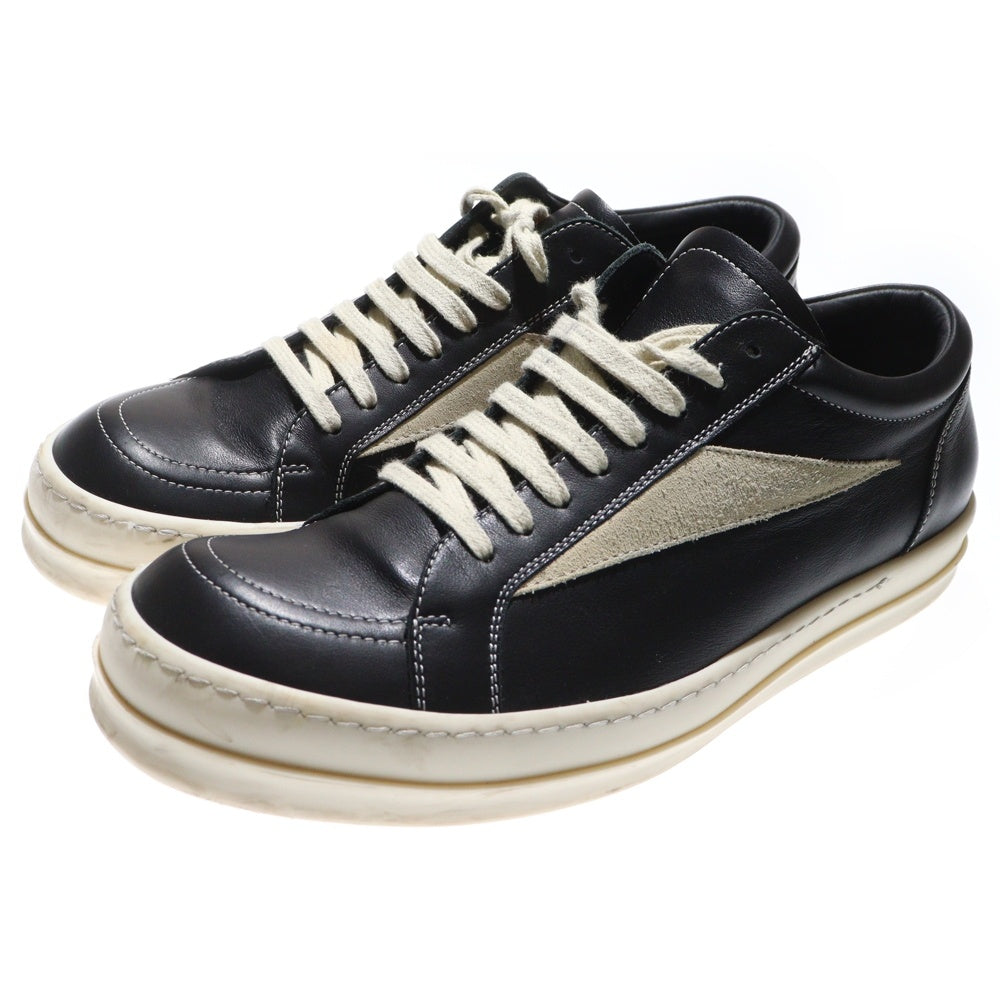 Rick Owens(リックオウエンス) VINTAGE SNEAKS ローカットスニーカー ブラック RU02E1897LCOLVS