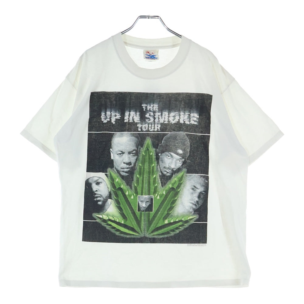 VINTAGE(ヴィンテージ) 00S VINTAGE THE UP IN SMOKE TOUR TEE ヴィンテージ ザ アップ イン スモーク ツアー 両面プリントデザイン クルーネック カットソー 半袖Tシャツ ホワイト