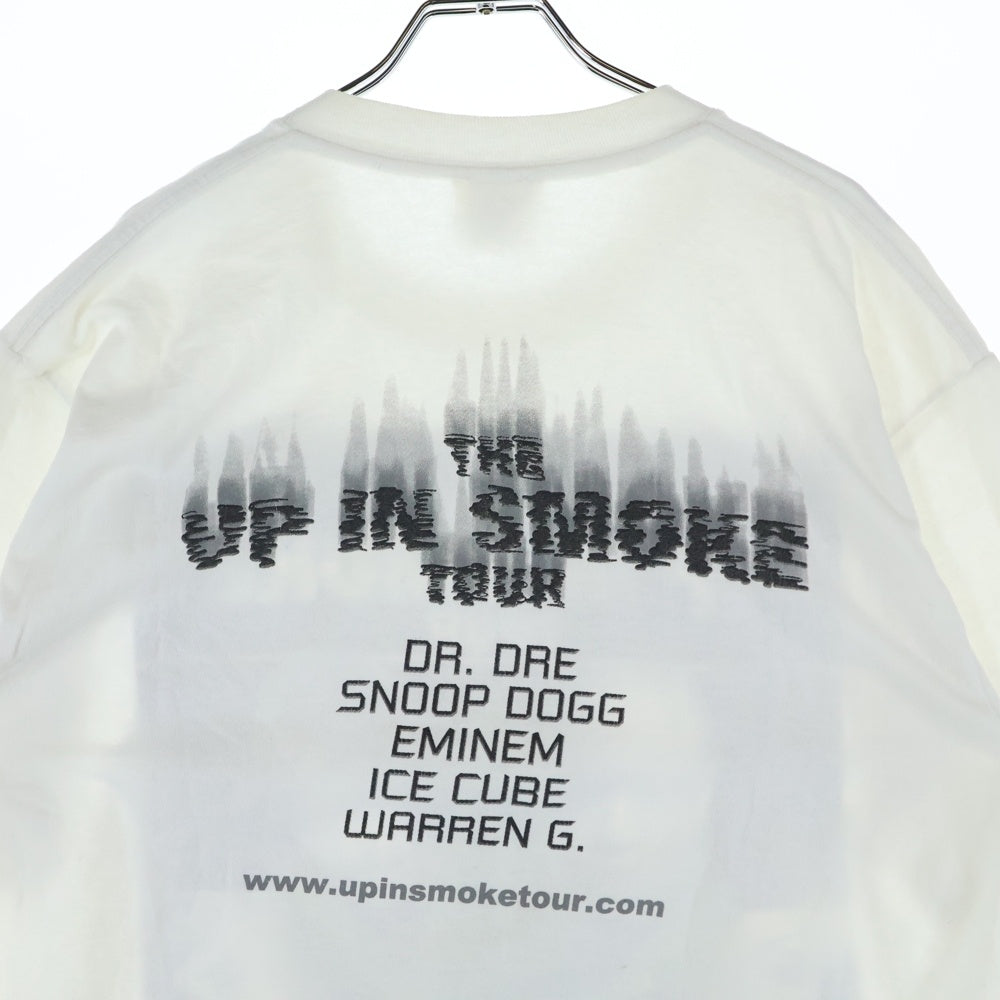VINTAGE(ヴィンテージ) 00S VINTAGE THE UP IN SMOKE TOUR TEE ヴィンテージ ザ アップ イン スモーク ツアー 両面プリントデザイン クルーネック カットソー 半袖Tシャツ ホワイト