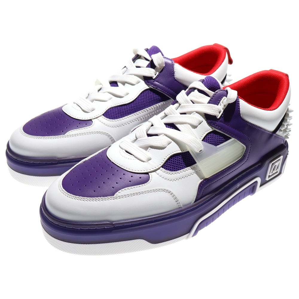 CHRISTIAN LOUBOUTIN(クリスチャンルブタン) ASTROLOUBI FLAT アストロルビ ヒール スパイク スダッズ レザー ローカットスニーカー ホワイト 3240020