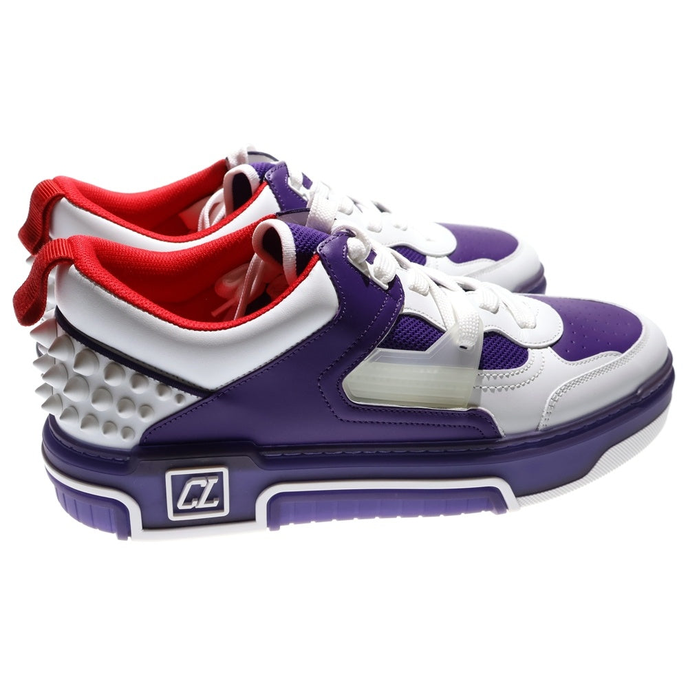 CHRISTIAN LOUBOUTIN(クリスチャンルブタン) ASTROLOUBI FLAT アストロルビ ヒール スパイク スダッズ レザー ローカットスニーカー ホワイト 3240020