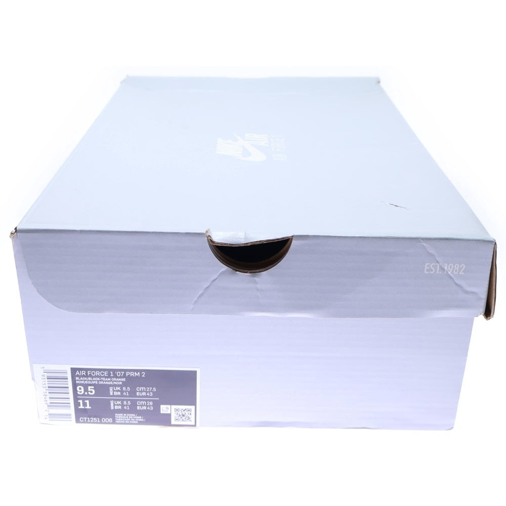 NIKE(ナイキ) AIR FORCE 1 LOW SHIBUYA HALLOWEEN エアフォース1 渋谷ハロウィン ローカットスニーカー ブラック/オレンジ US9.5/27.5cm CT1251-006