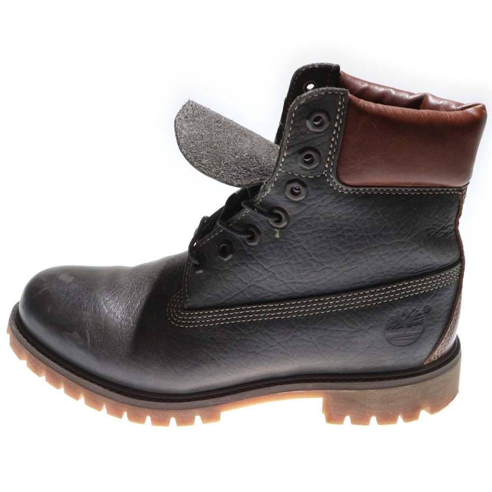 Timberland(ティンバーランド) 6INCH PREMIUM BOOTS 6インチ プレミアム バイカラー レースアップブーツ ブラック/ブラウン A18AW