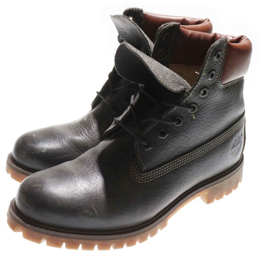 Timberland(ティンバーランド) 6INCH PREMIUM BOOTS 6インチ プレミアム バイカラー レースアップブーツ ブラック/ブラウン A18AW