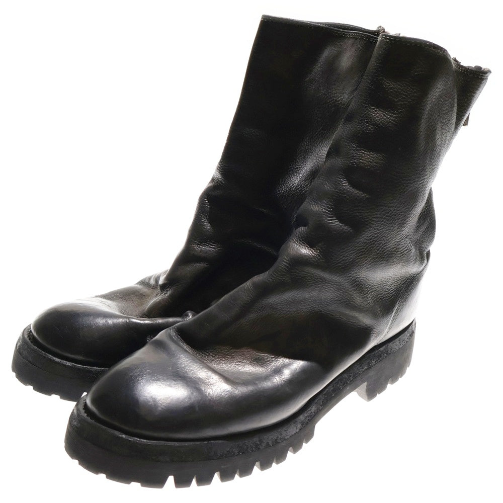 GUIDI(グイディ) Back Zip Boots バックジップ ハイカット レザー