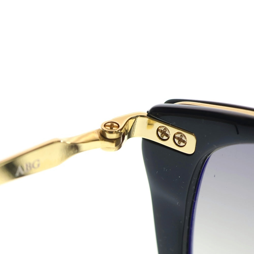 NO BRAND(ノーブランド) Eque.M/イークエエム Venus II ラウンドシェイプ チタンフレーム カラーレンズ サングラス メガネ 眼鏡 ブラック/ゴールド