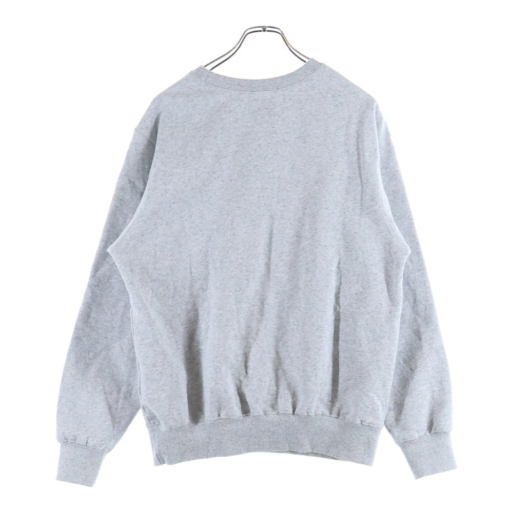 THISISNEVERTHAT(ディスイズネバーザット) T-LOGO CREWNECK Tロゴエンブロイダリー クルーネック スウェットトレーナー グレー TN220TSWCW01