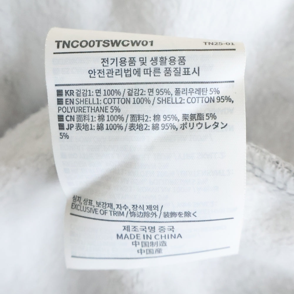 THISISNEVERTHAT(ディスイズネバーザット) T-LOGO CREWNECK Tロゴエンブロイダリー クルーネック スウェットトレーナー グレー TN220TSWCW01