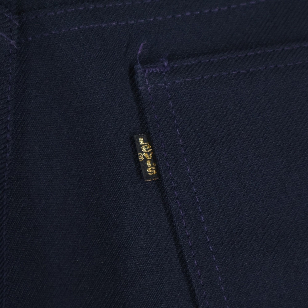Levi's(リーバイス) 90S VINTAGE 10517-6117 STA-PREST ヴィンテージ スタプレ USA製 ポリエステル ブーツカットパンツ ネイビー