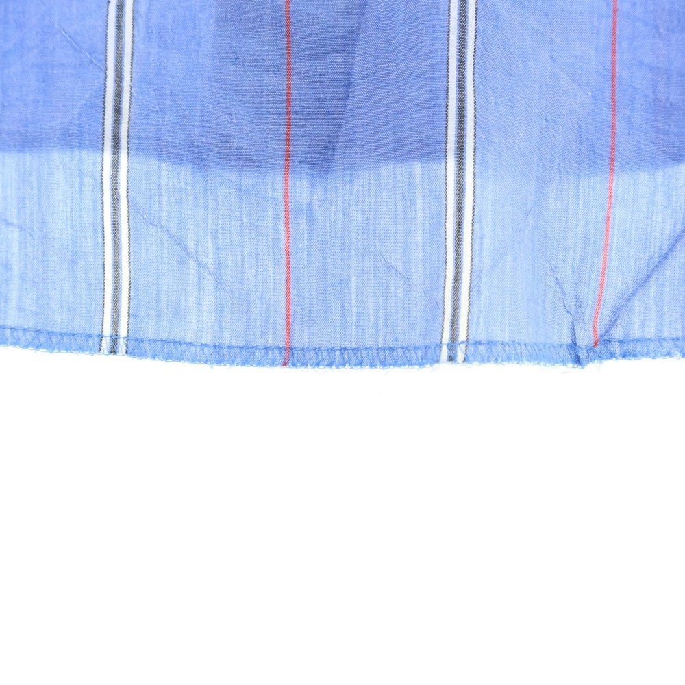 LEE(リー) 80S VINTAGE ヴィンテージ 白タグ ストライプ柄 長袖ウェスタンシャツ ブルー